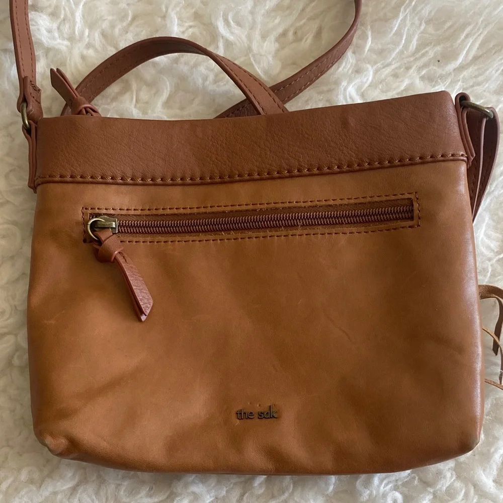 The Sak Sanibel Brown Leather cross body Bag - Picture 3 of 4